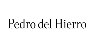 Texto “Pedro del Hierro” en fuente serif sobre fondo transparente. Laura G.Arias.
